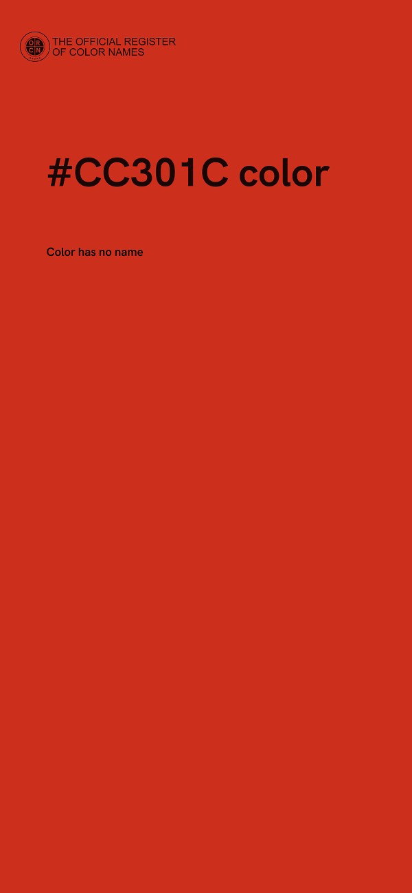 #CC301C color image