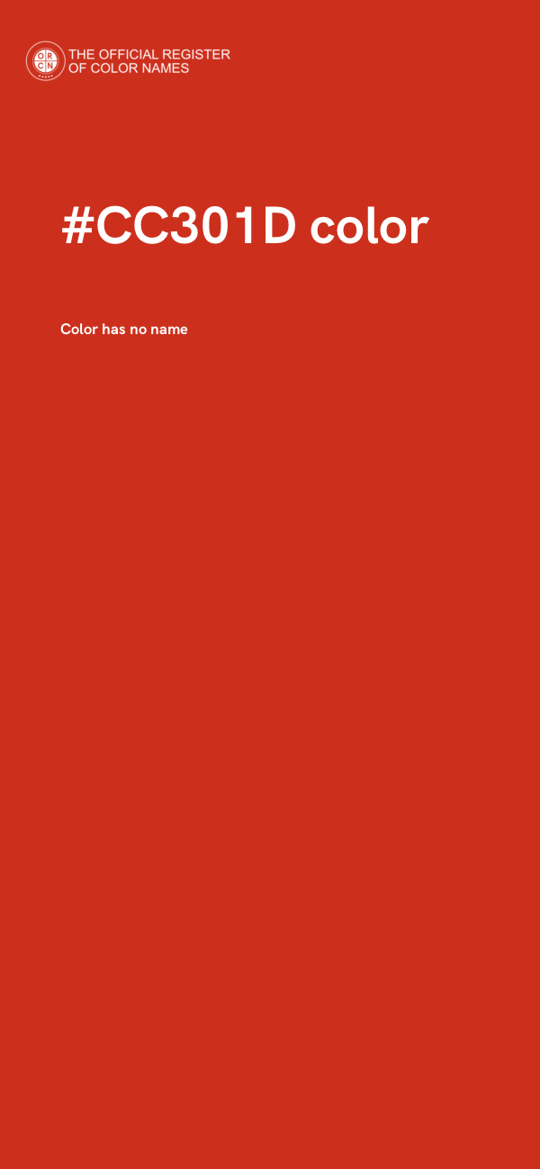 #CC301D color image