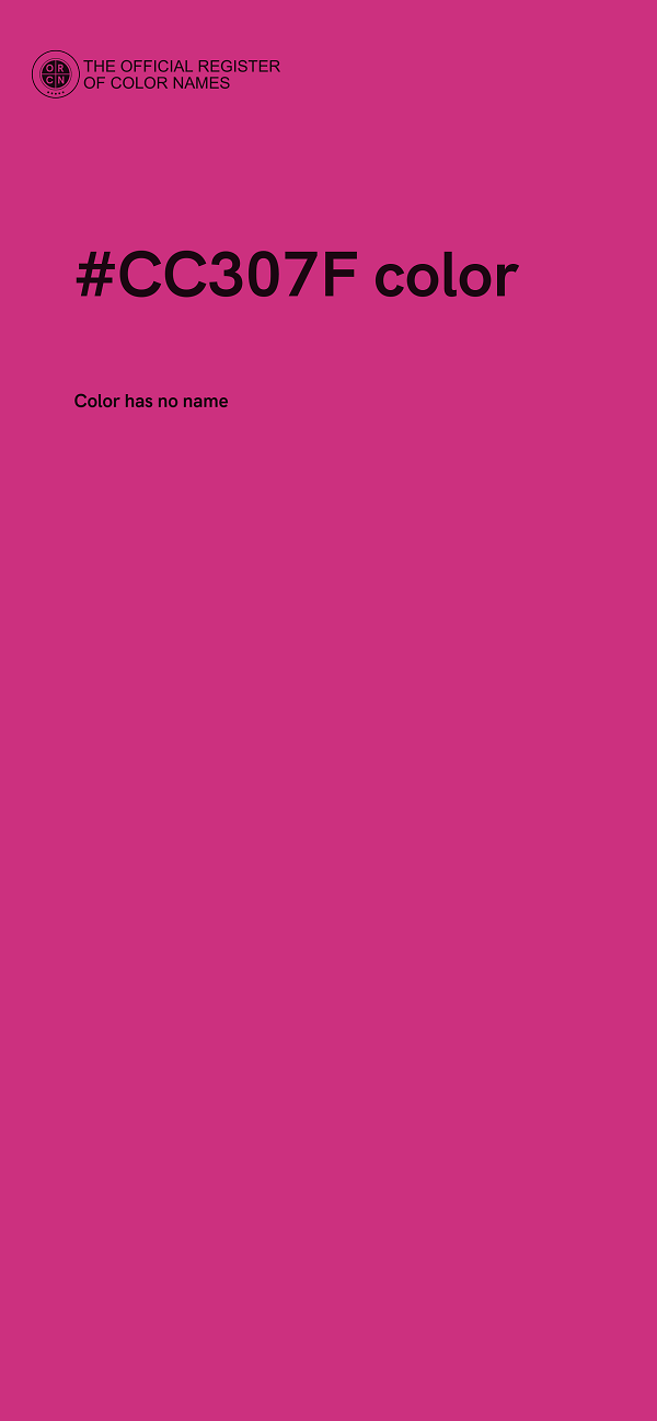 #CC307F color image
