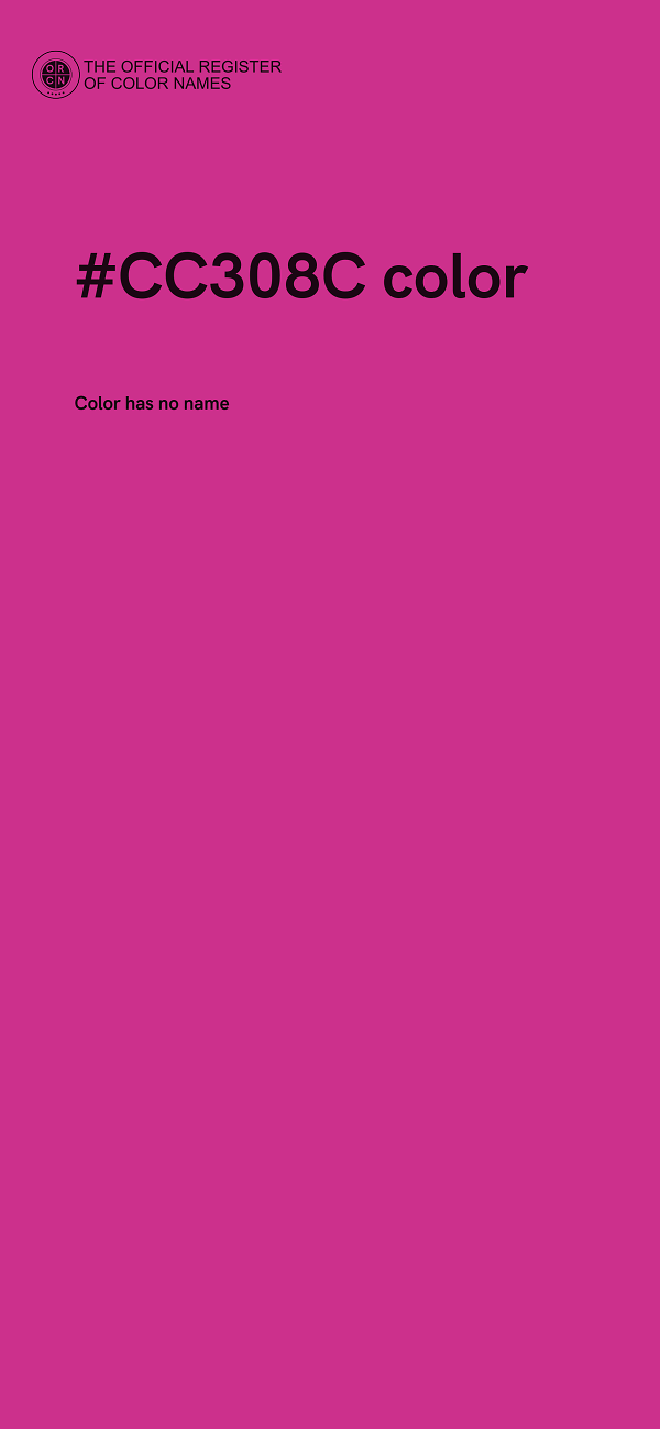 #CC308C color image