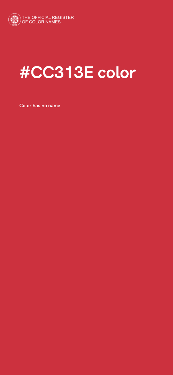 #CC313E color image