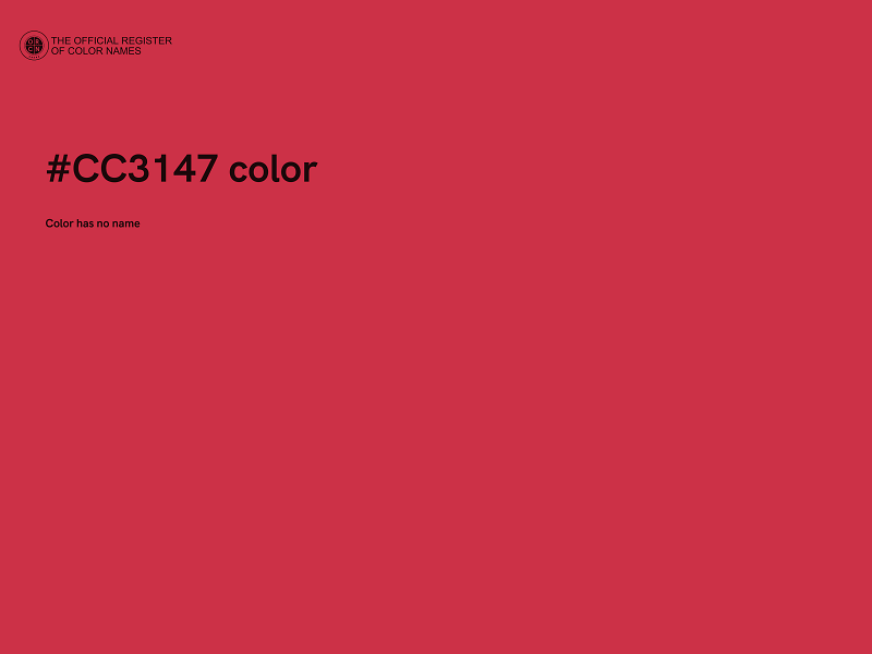 #CC3147 color image