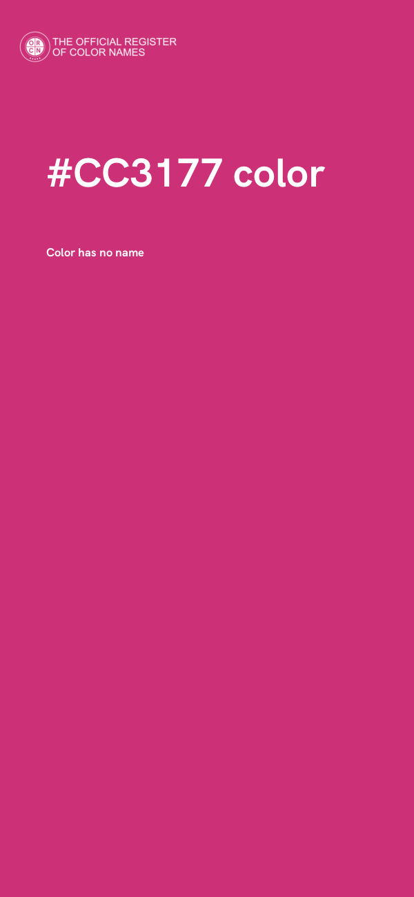 #CC3177 color image