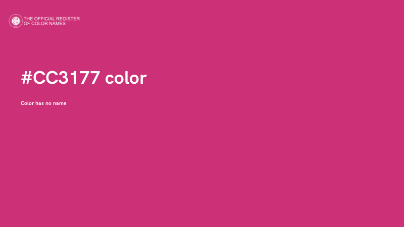 #CC3177 color image