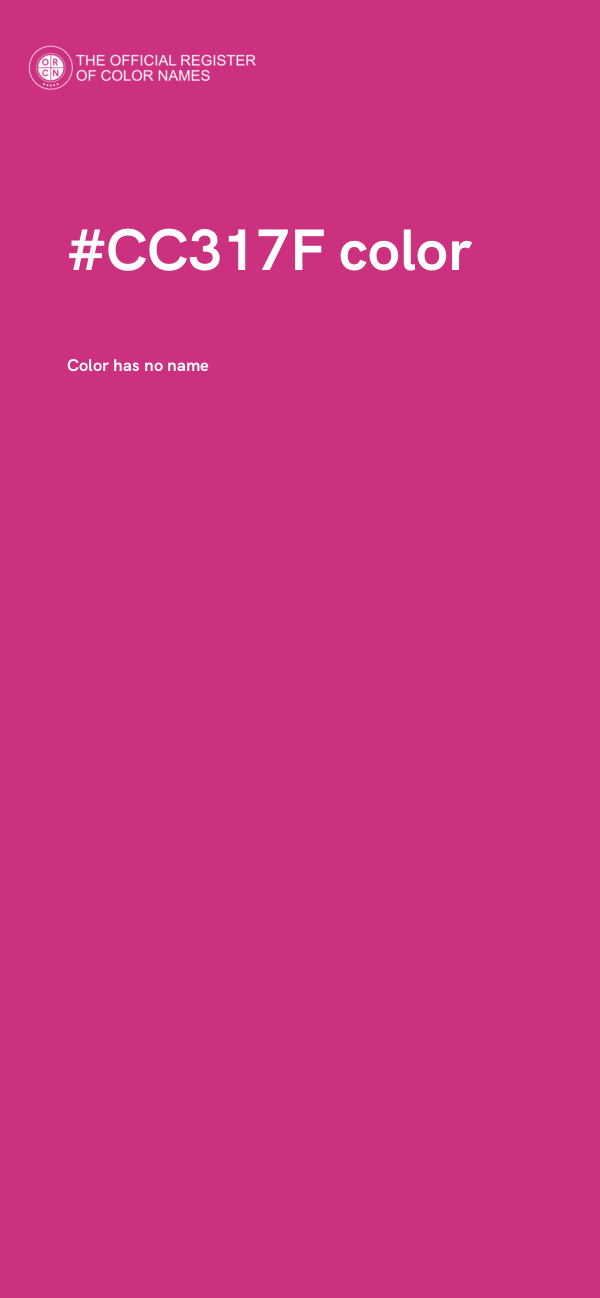 #CC317F color image