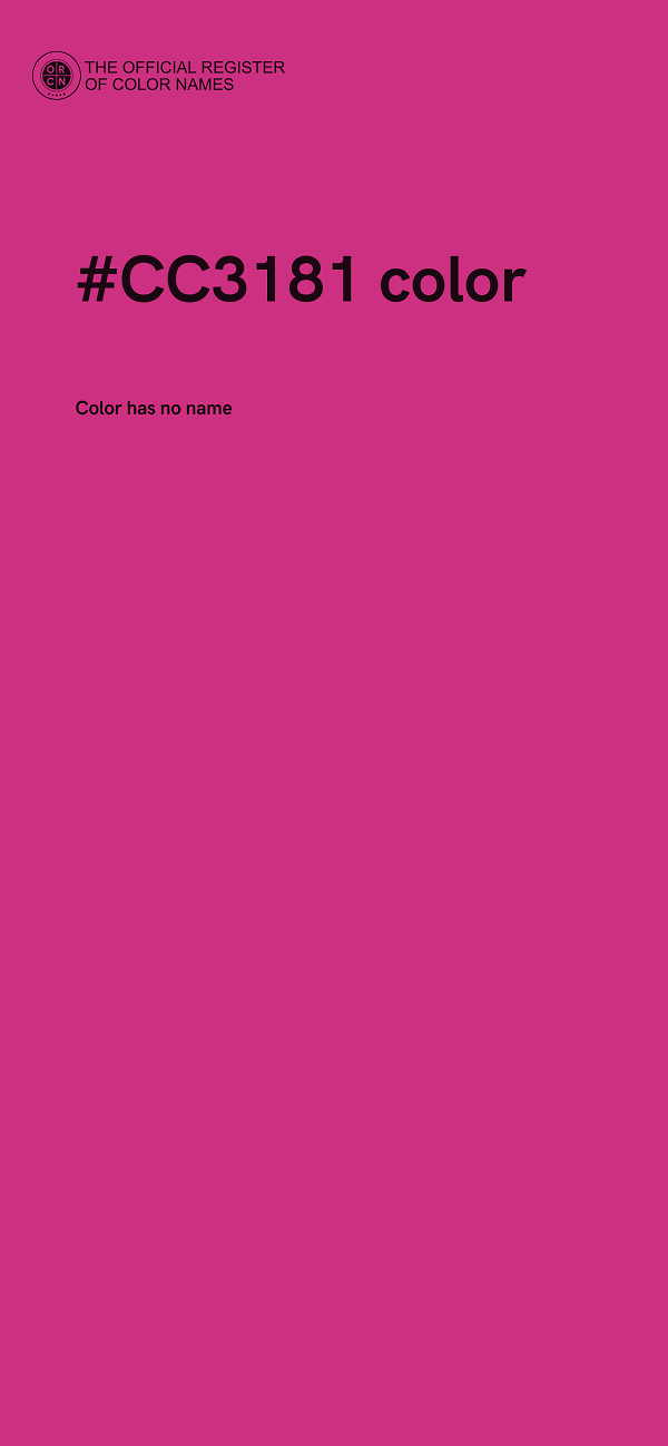 #CC3181 color image