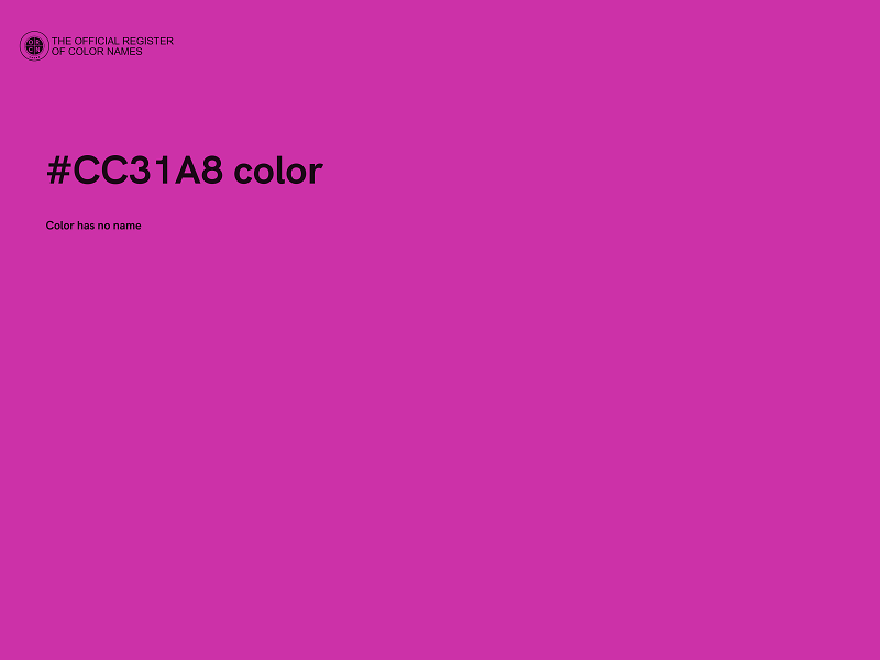 #CC31A8 color image