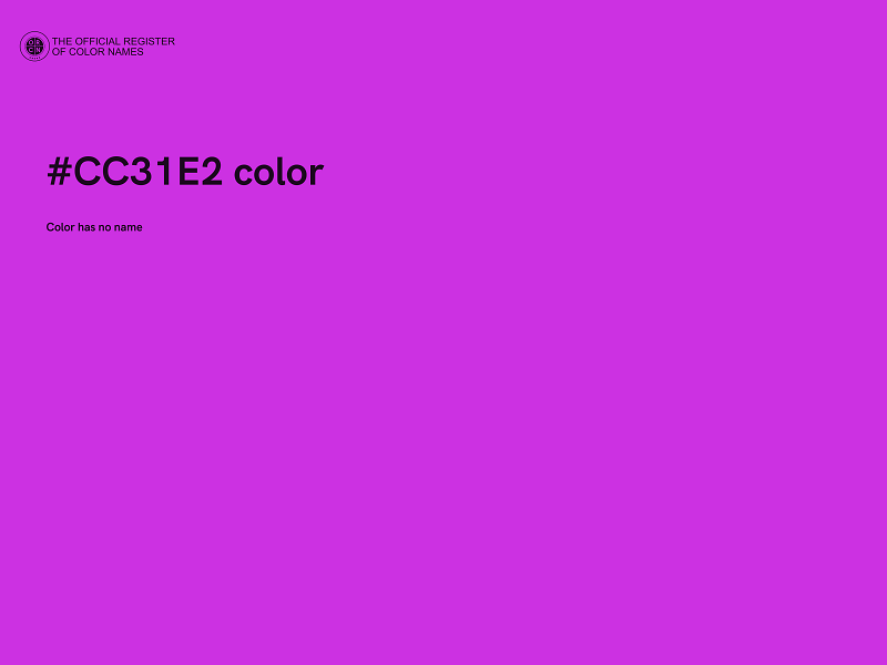 #CC31E2 color image