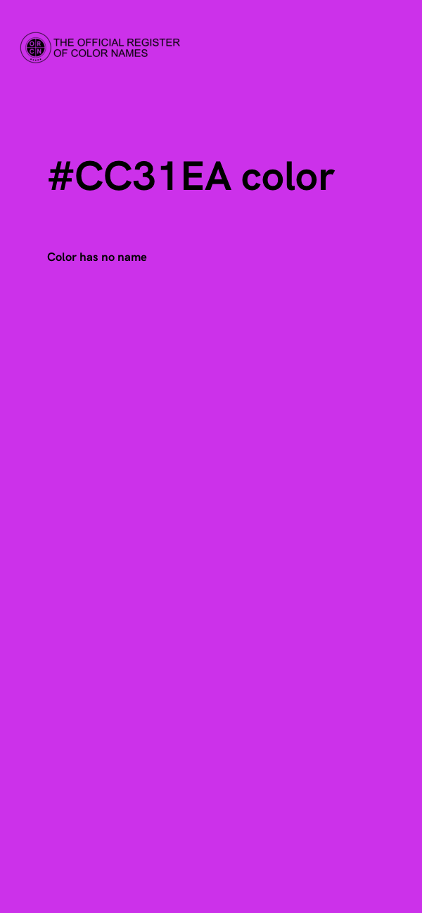 #CC31EA color image
