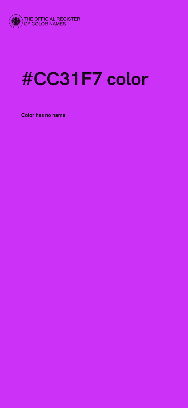 #CC31F7 color image