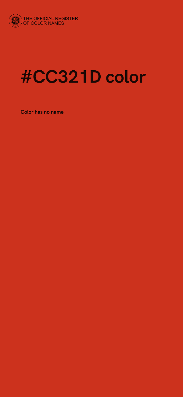 #CC321D color image