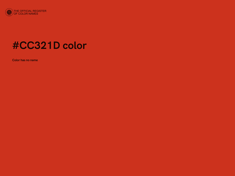 #CC321D color image