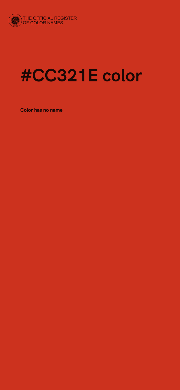#CC321E color image