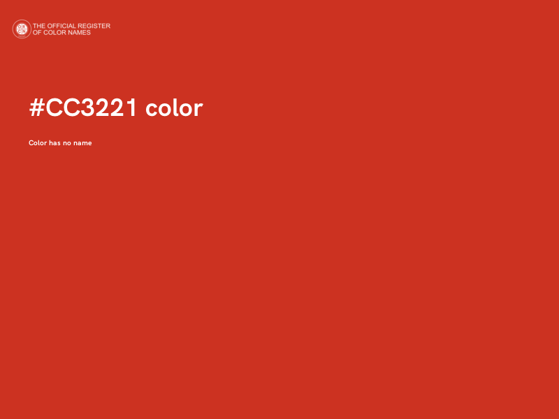 #CC3221 color image