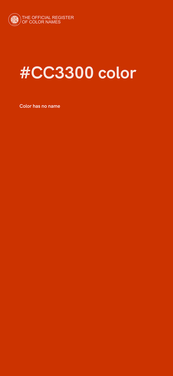 #CC3300 color image