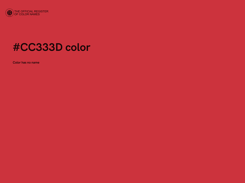 #CC333D color image