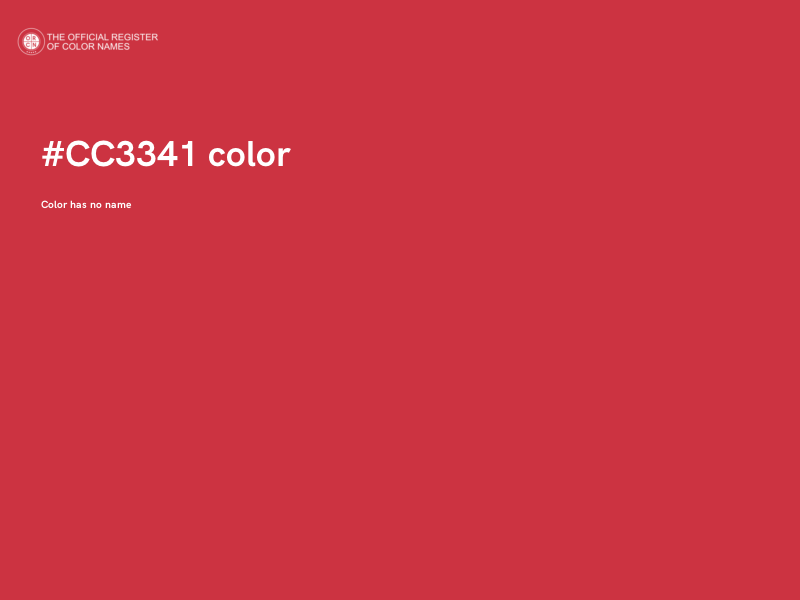 #CC3341 color image