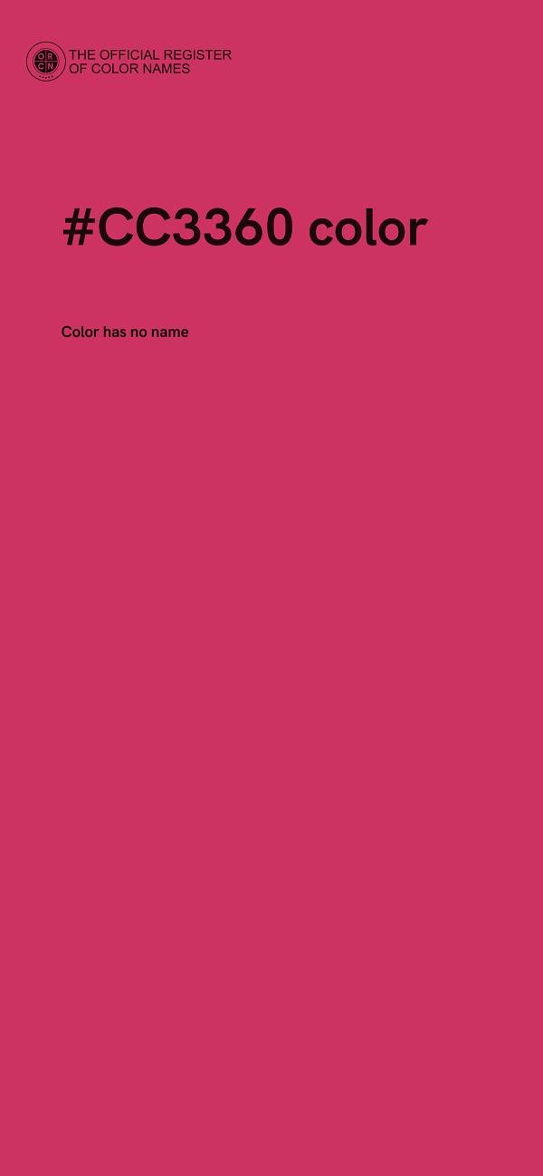#CC3360 color image
