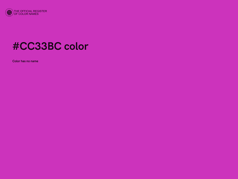 #CC33BC color image