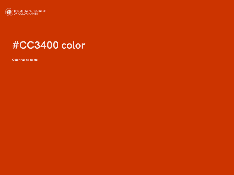 #CC3400 color image