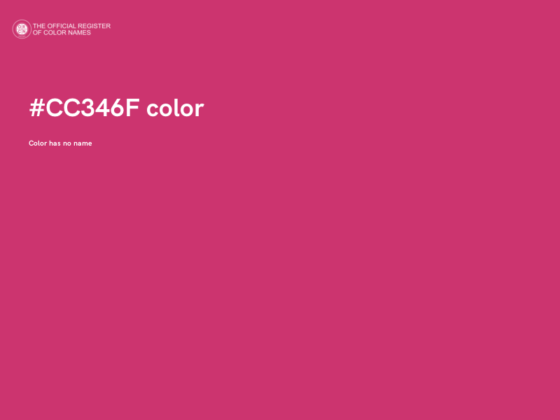 #CC346F color image