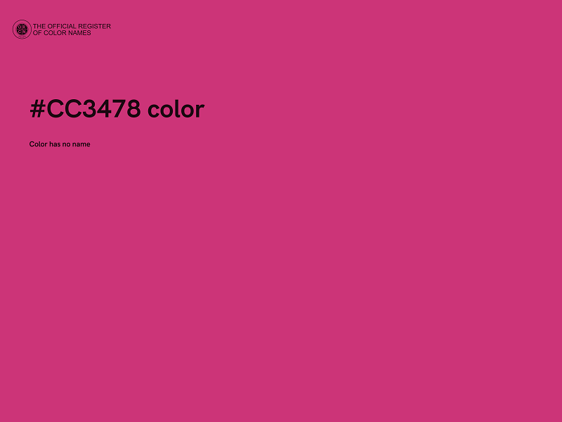 #CC3478 color image