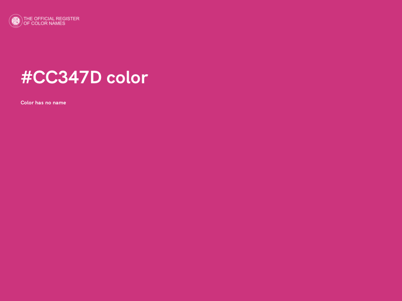 #CC347D color image