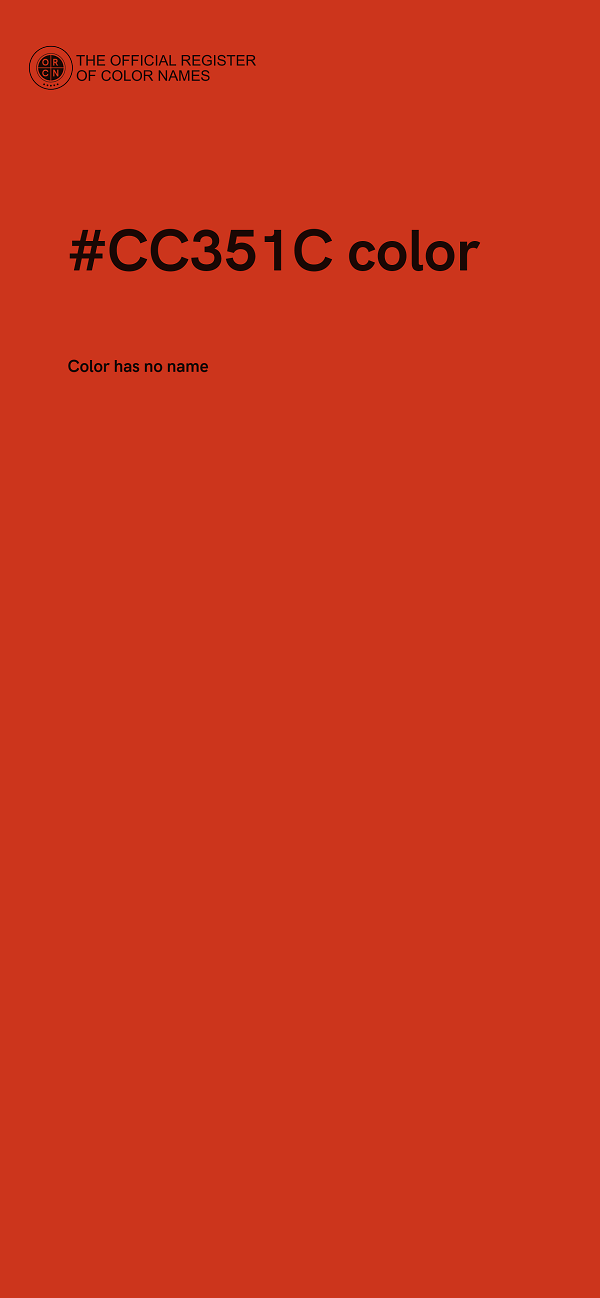 #CC351C color image