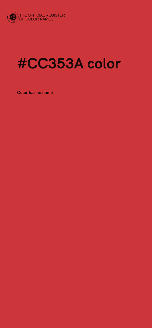 #CC353A color image