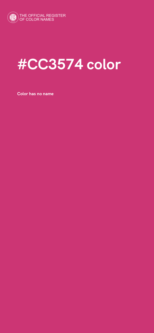 #CC3574 color image