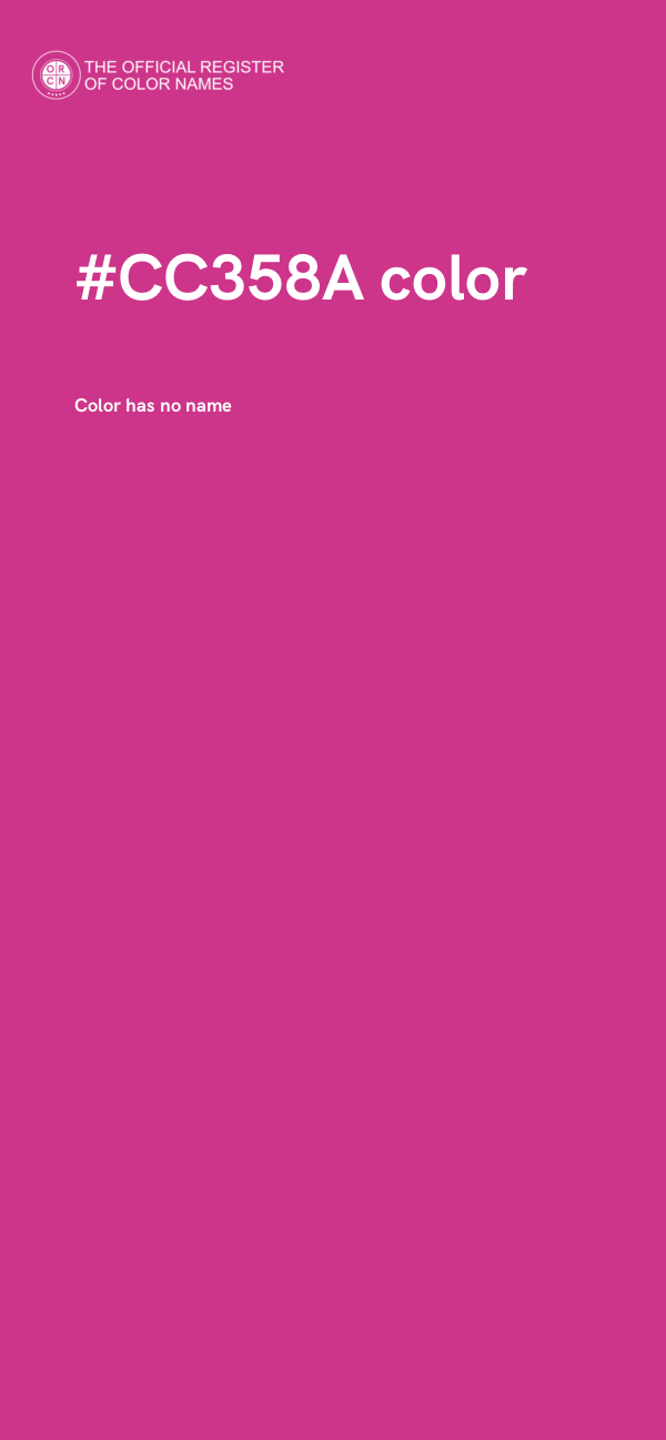 #CC358A color image