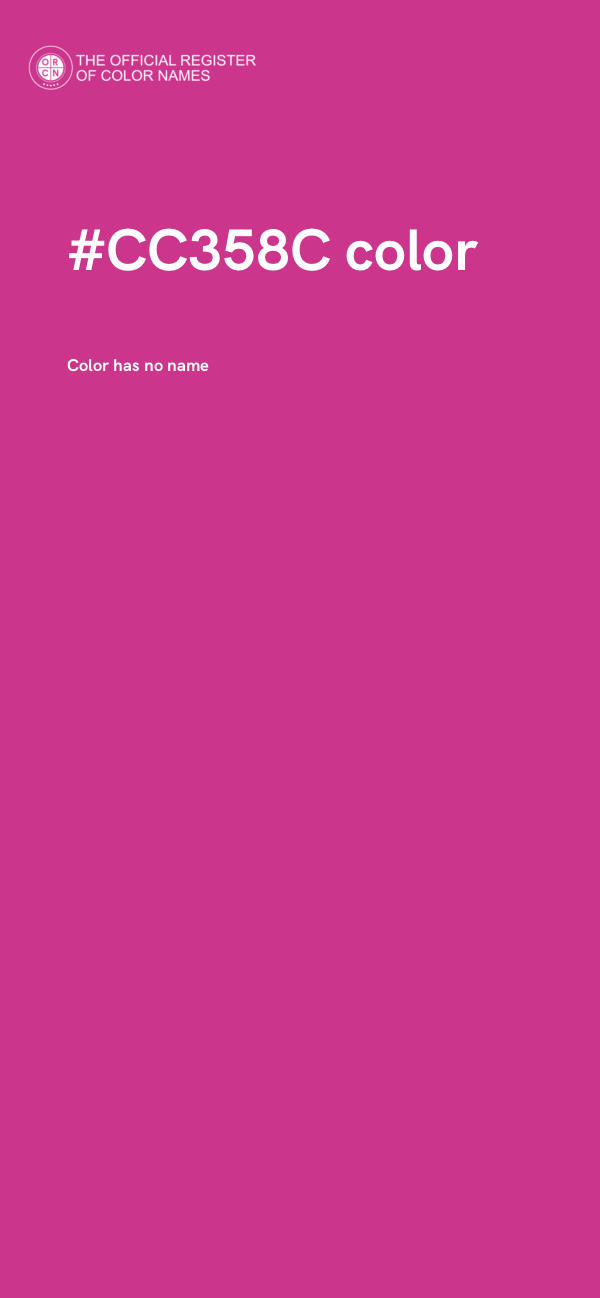 #CC358C color image