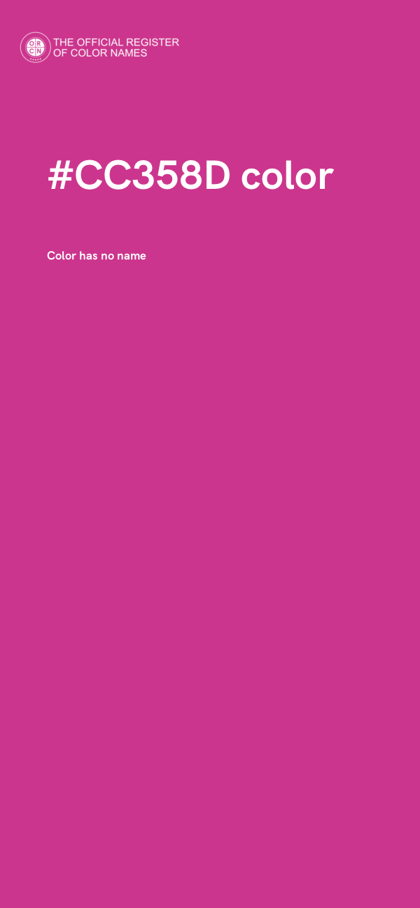 #CC358D color image