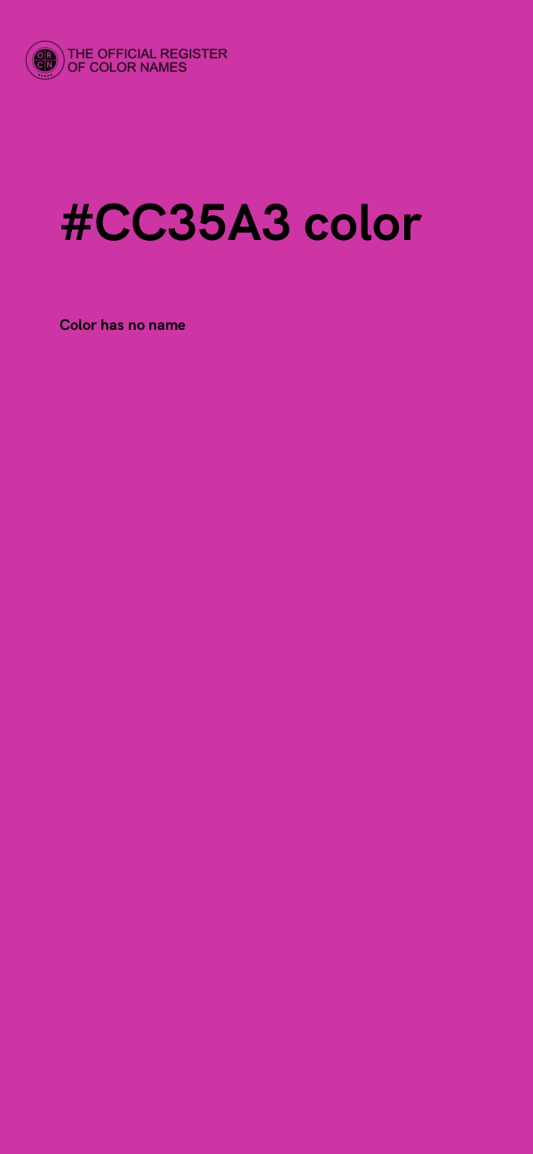 #CC35A3 color image