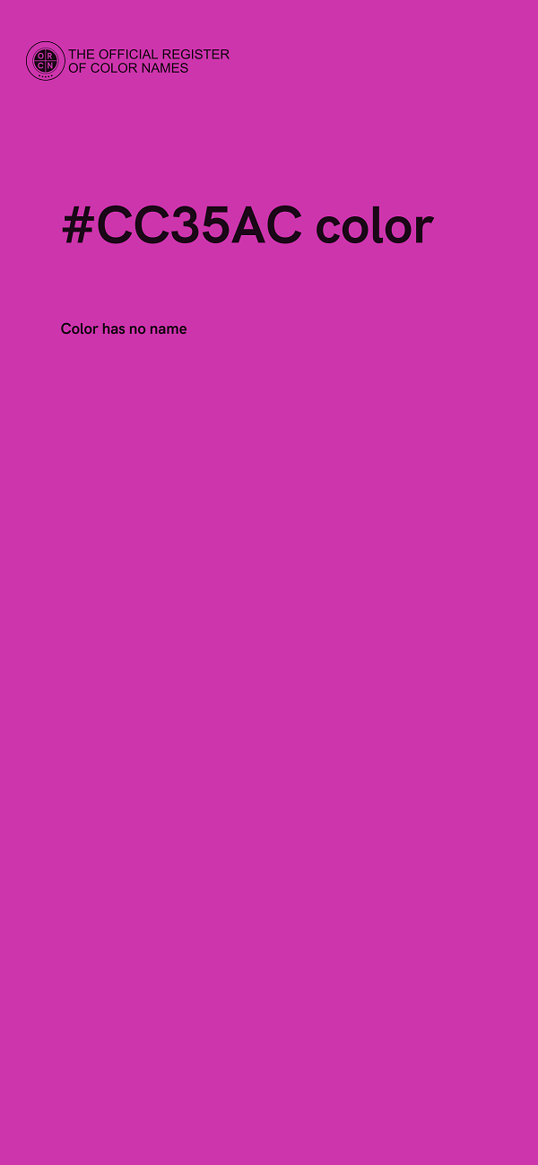 #CC35AC color image