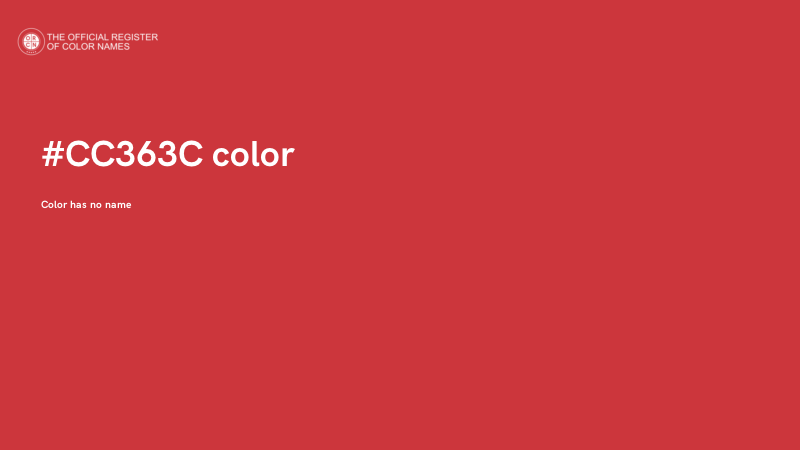 #CC363C color image