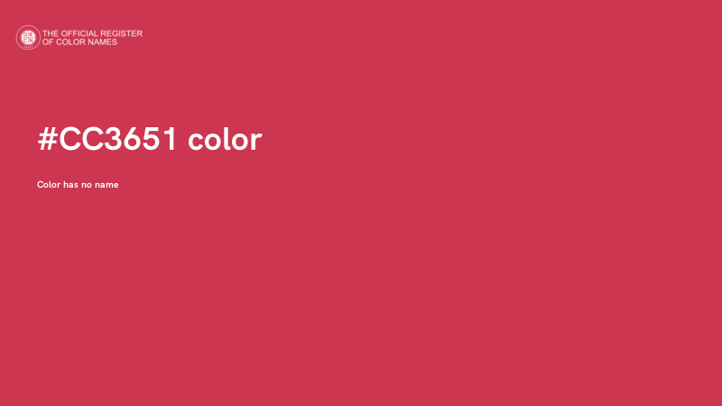 #CC3651 color image