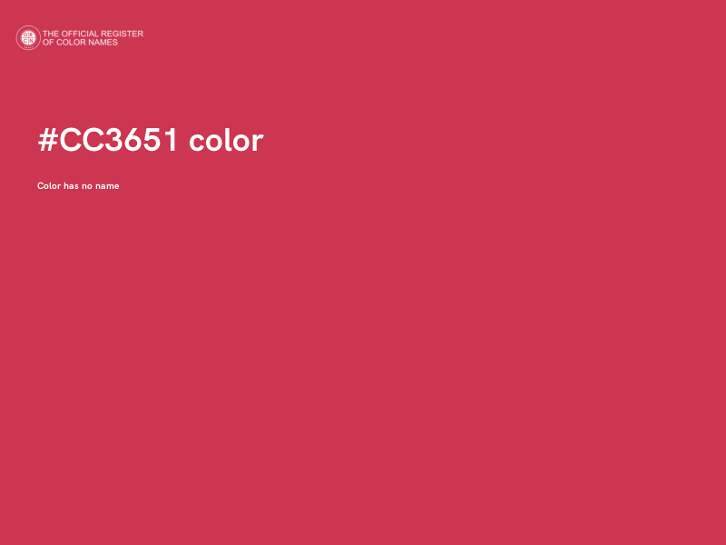 #CC3651 color image