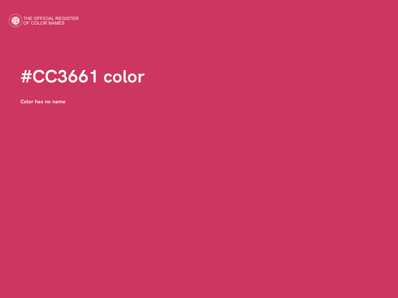 #CC3661 color image