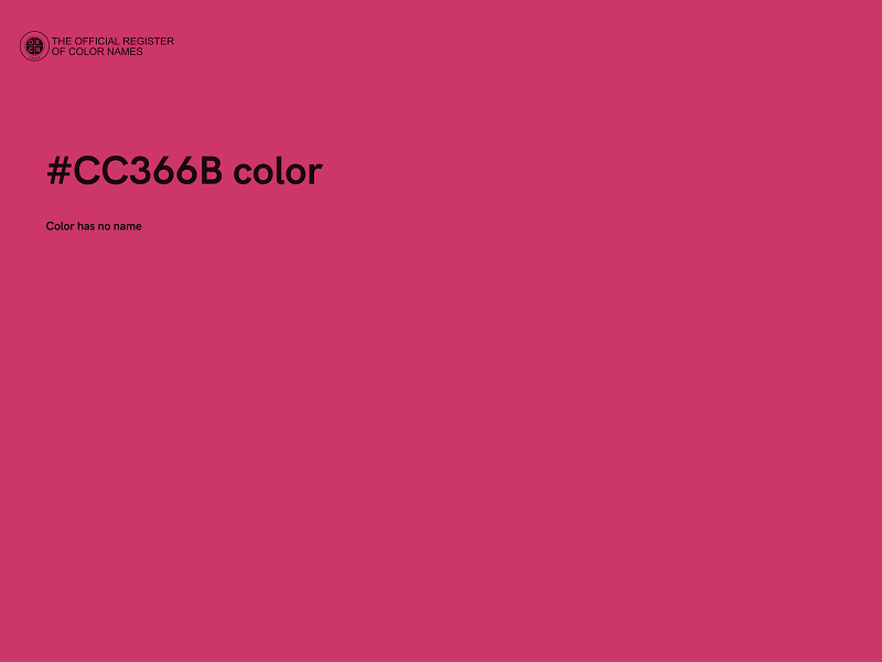 #CC366B color image