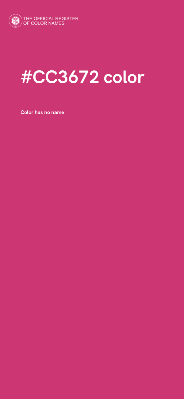#CC3672 color image