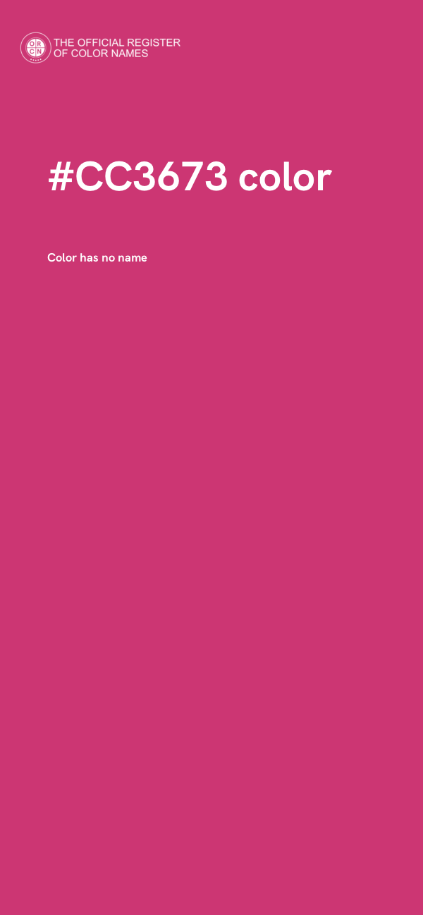 #CC3673 color image