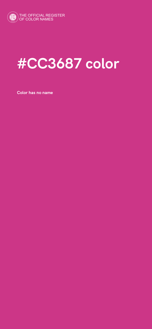#CC3687 color image