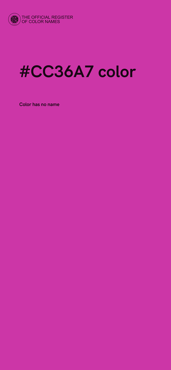 #CC36A7 color image
