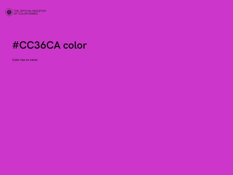 #CC36CA color image