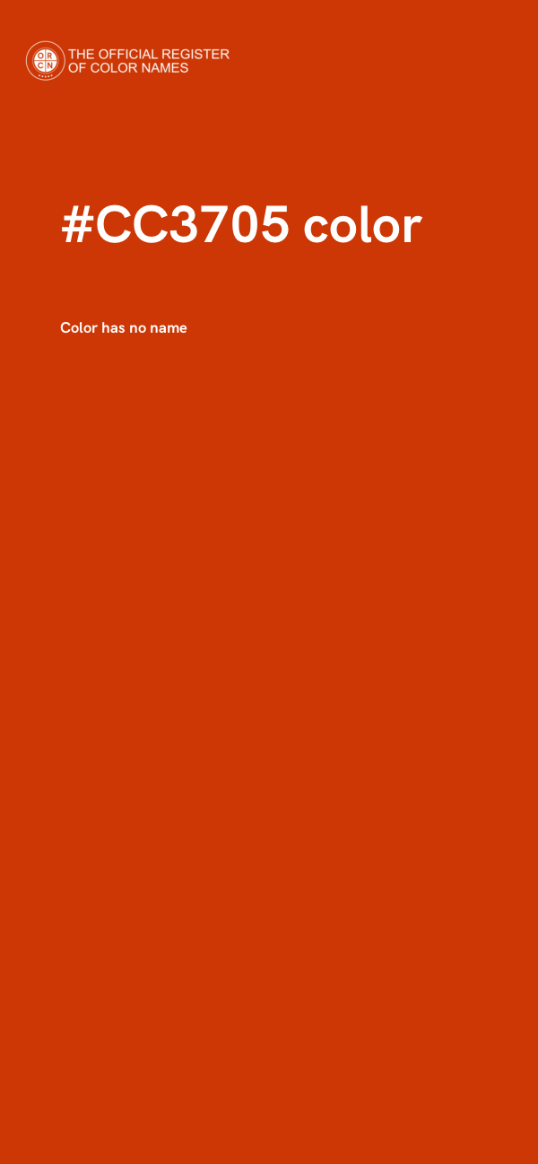 #CC3705 color image