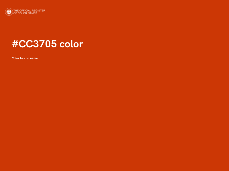 #CC3705 color image