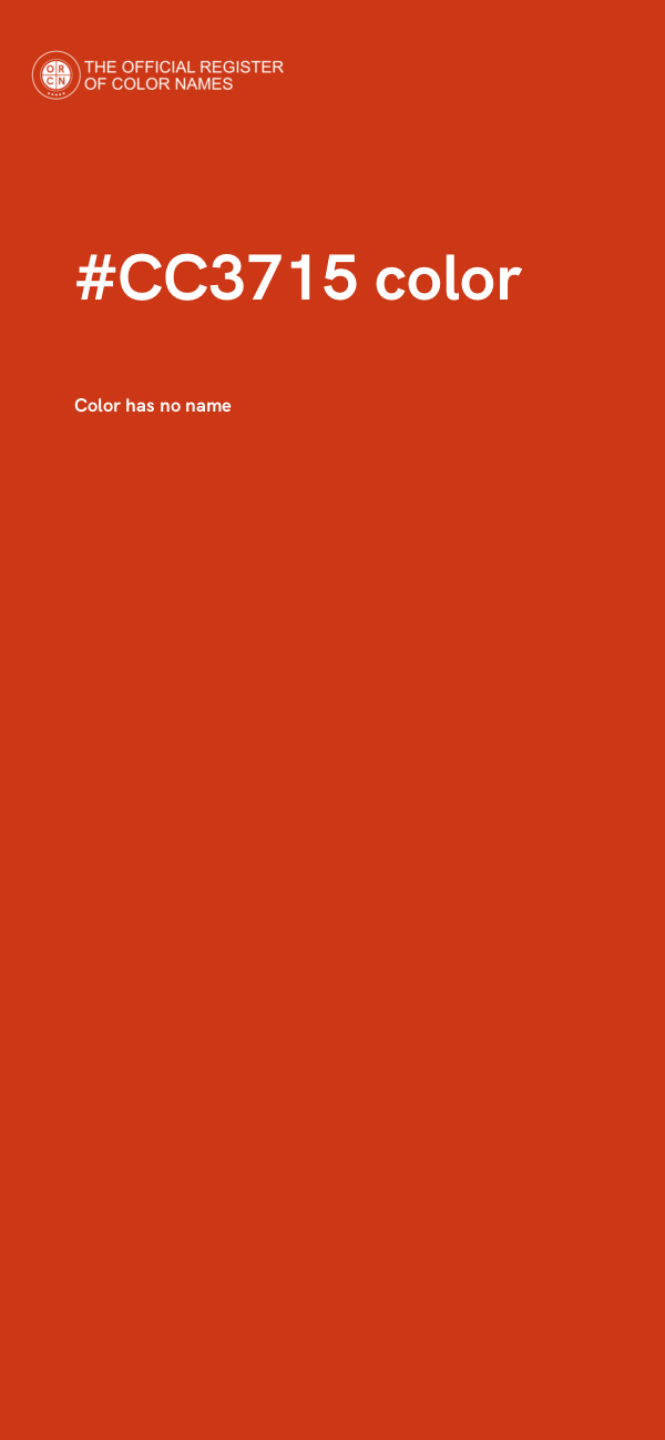 #CC3715 color image