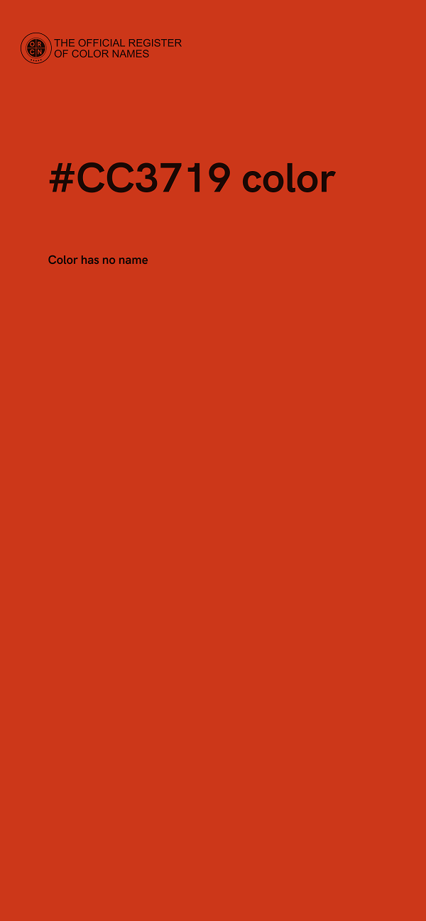 #CC3719 color image