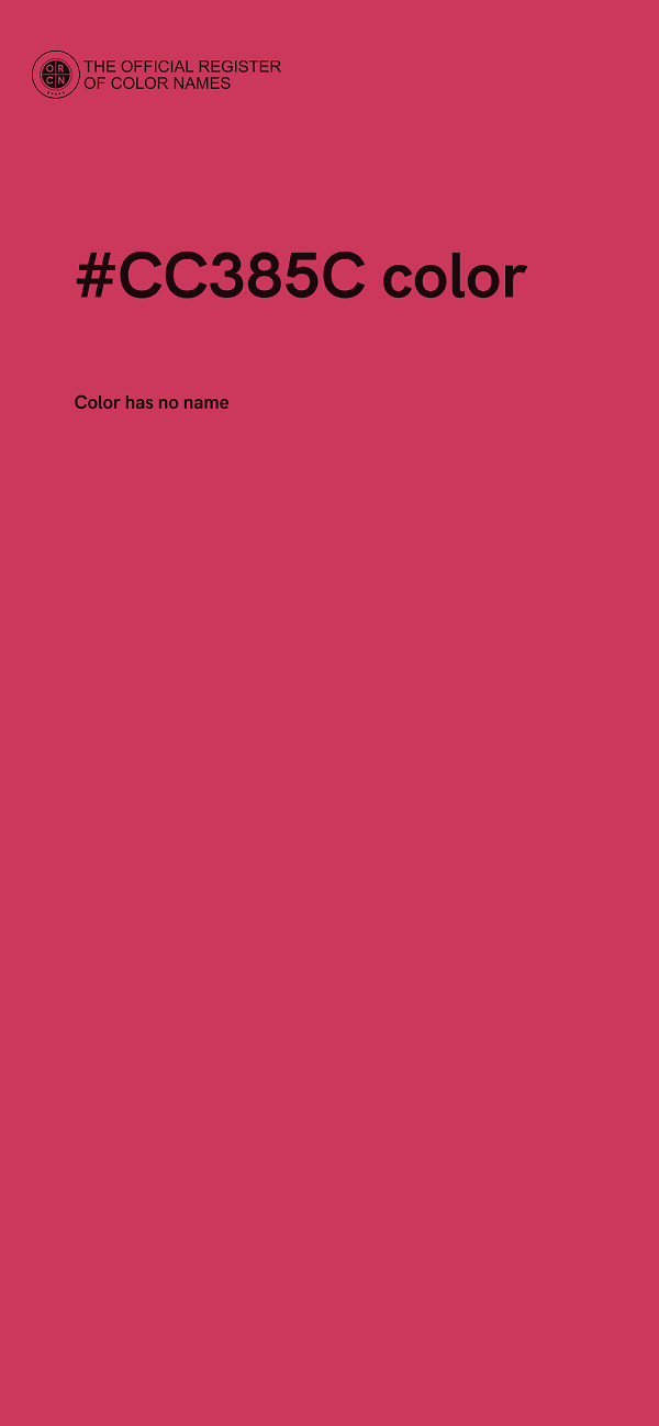 #CC385C color image